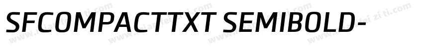 SFCOMPACTTXT SEMIBOLD字体转换